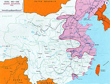 Mapa Číny okupované japonskými vojsky v roce 1940